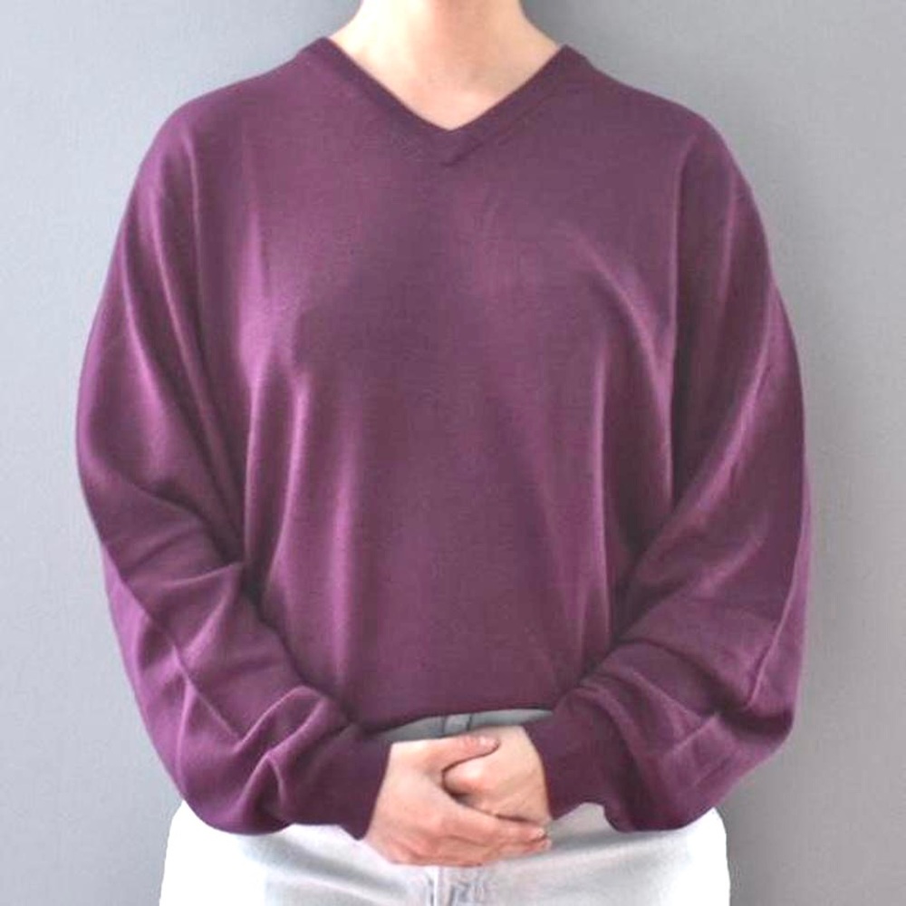 NWT Jos. A. Bank Signature Collection Burgundy 100% Merino Wool Sweater